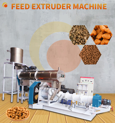 DSP200China High quality animal poultry floating fish feed processing machine