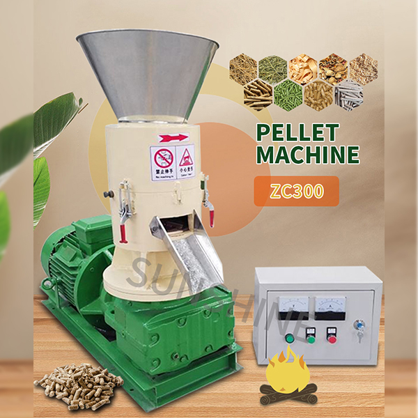 Sunshine Industrial Wood Sawdust Biomass Briquetting Machine and Pelletizer Sawdust Pellet Machine