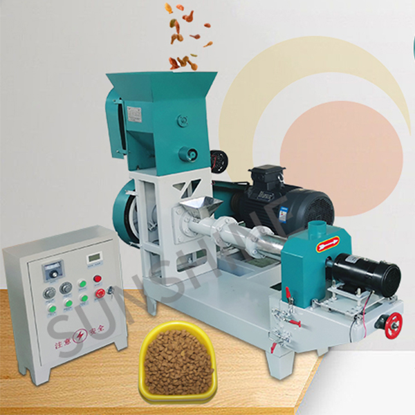 Poultry animal cat and dog feed processor floating fish feed pellet extruder