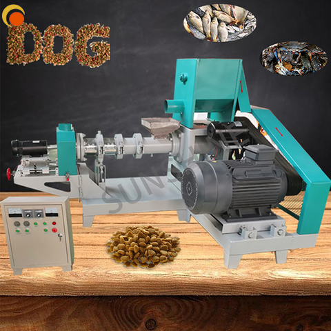 floating fish feed mill pellet extruder fish feed pellet machine