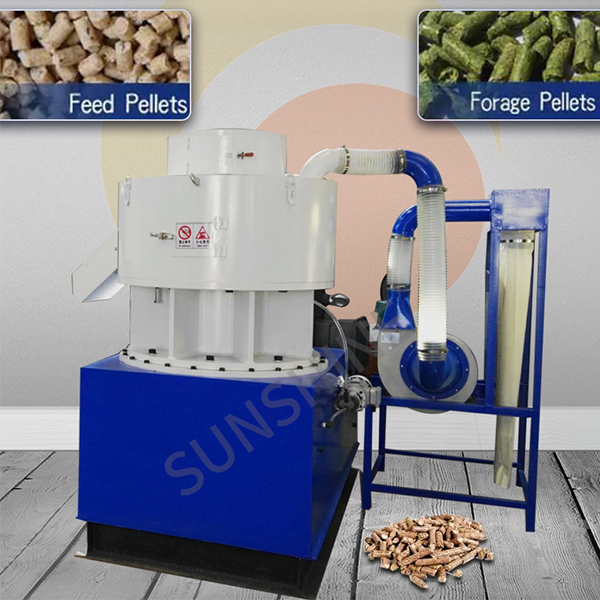 High efficiency rice husk core straw sawdust biomass pellet machine production line ring die sawdust pellet machine