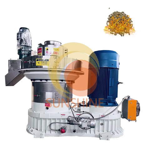 High Efficiency Biomass Ring Die Pellet Machine for Wood Sawdust Straw Rice Husk Industrial Pelletizing Equipment with Stable Output and Low Energy Consumption