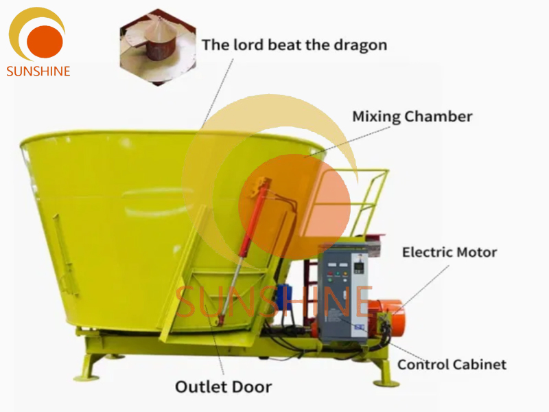 SUNSHINE Industrial Farm Vertical TMR Feed Mixer