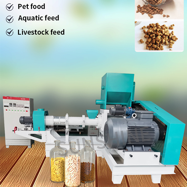 Floating Fish Feed Processing Extruder Shrimp Fish Feed Dog Food Pellet Machine