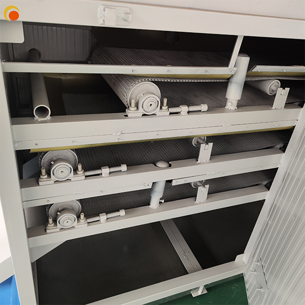 Industrial conveying feed mesh belt dryer