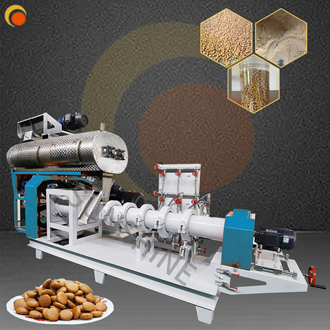 Dog food machine floating fish feed extruder
