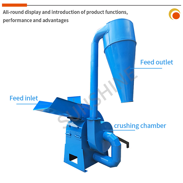 Professional sawdust granulation multifunctional industrial corn hammer mill crusher