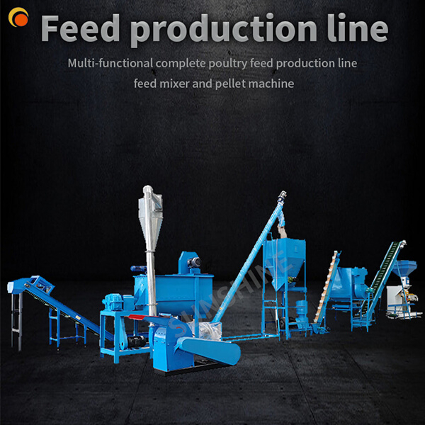 Small Poultry Feed Grinder/Poultry Feed Granulator/Pellet Production Line 500KG/H