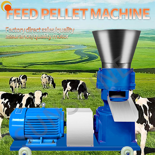 Feed Pellet Size 2.5-8mm Large Born Poultry Fish Feed Pellet Machine Pet Birds Piglets