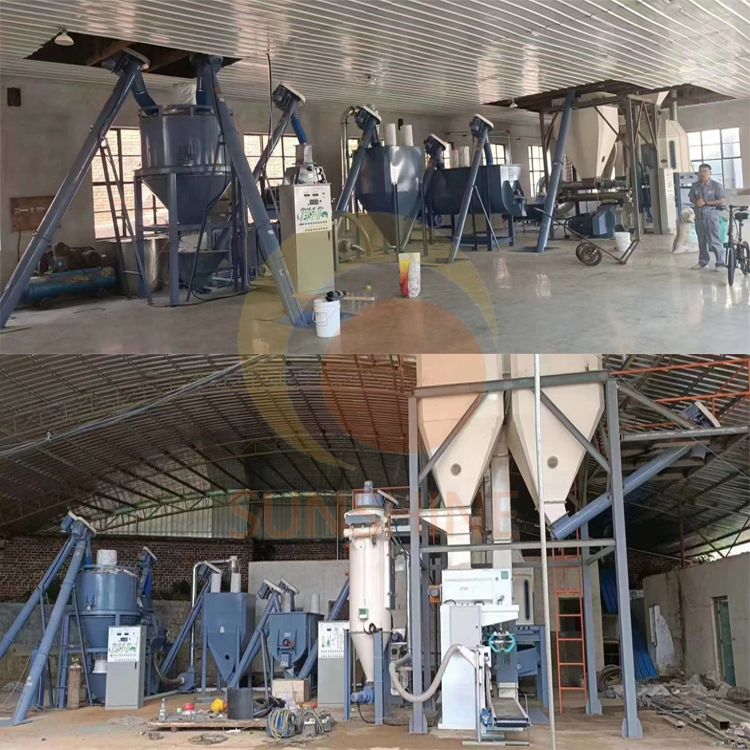 SZLH250 1-2TPH Ring Die Feed Pellet Machine Production Line for Poultry And Livestock Feed