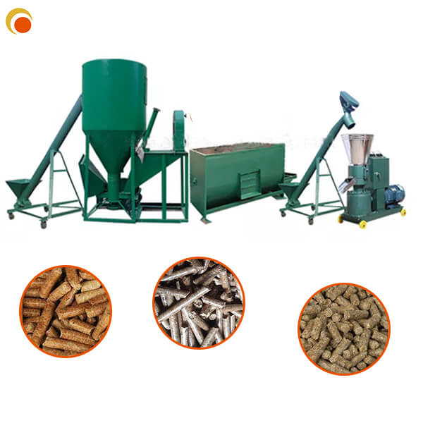 Complete fertilizer pellet chicken food pellet animal feed pellet wood pellet machine production line