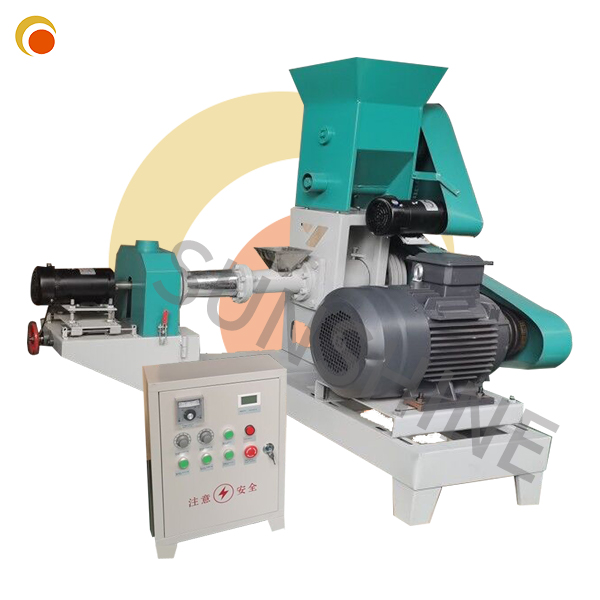 Poultry animal cat and dog feed processor floating fish feed pellet extruder