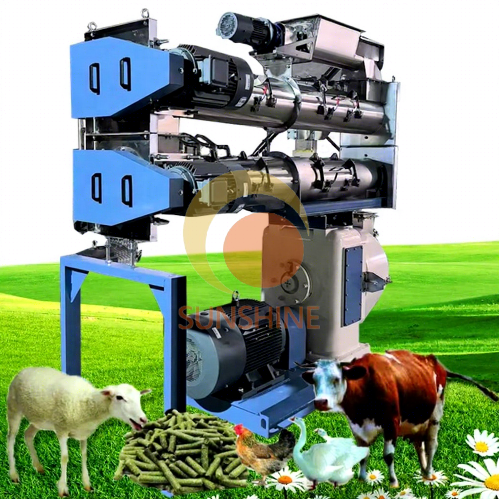 Industrial Ring Die Feed Pellet Mill Machine for Large Scale Feed Production