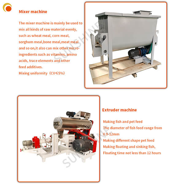 High quality floating fish feed manufacturing plant extruder production line