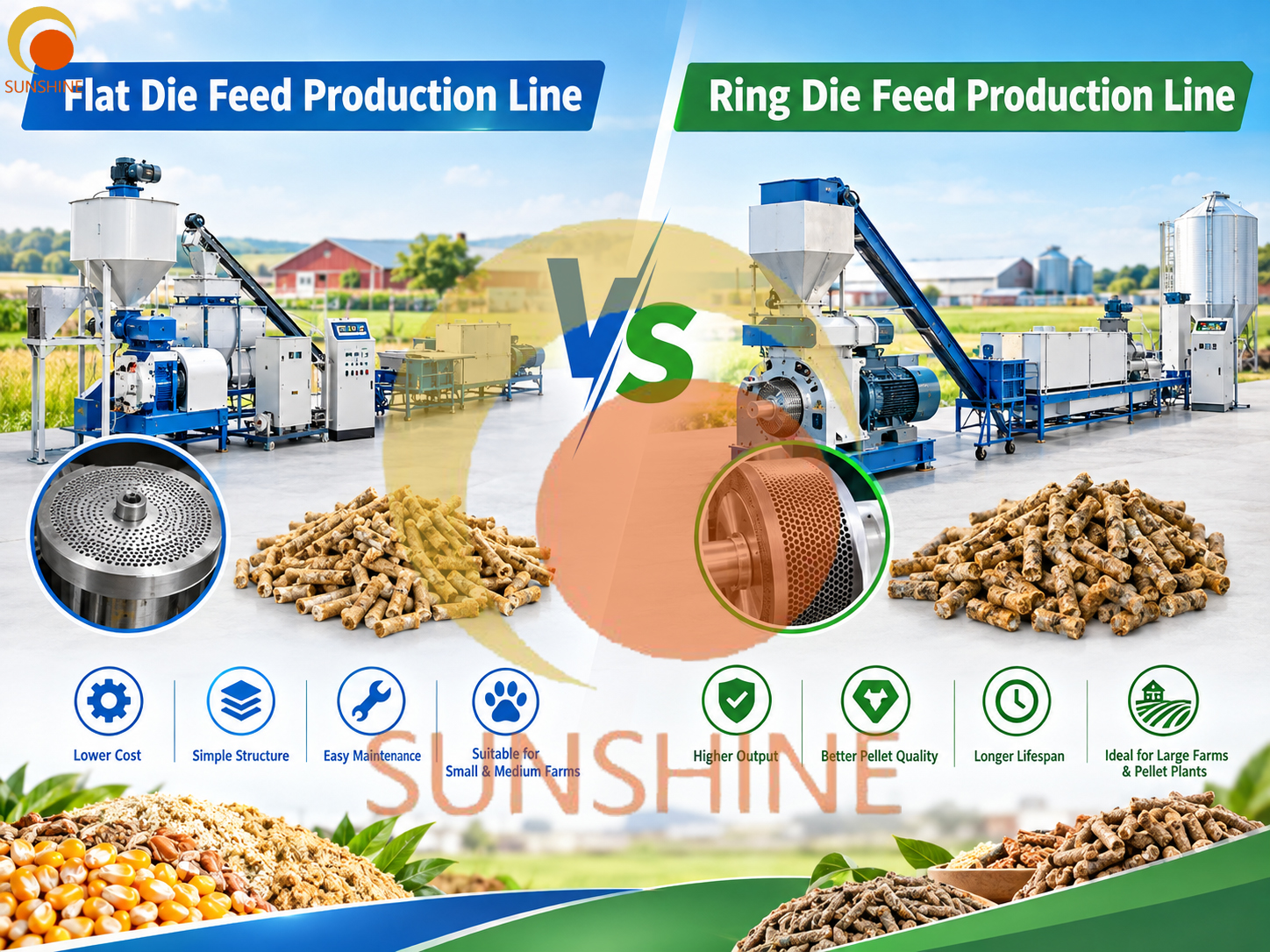 Flat Die VS Ring Die Feed Production Line: What Is The Difference?