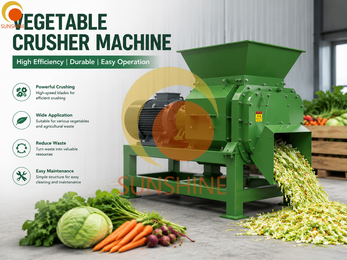 Vegetable Crusher Machine: Improve Processing Efficiency And Reduce Waste in Modern Agriculture